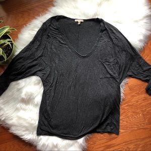 Anthropologie | Bordeaux Gray Dolman Top